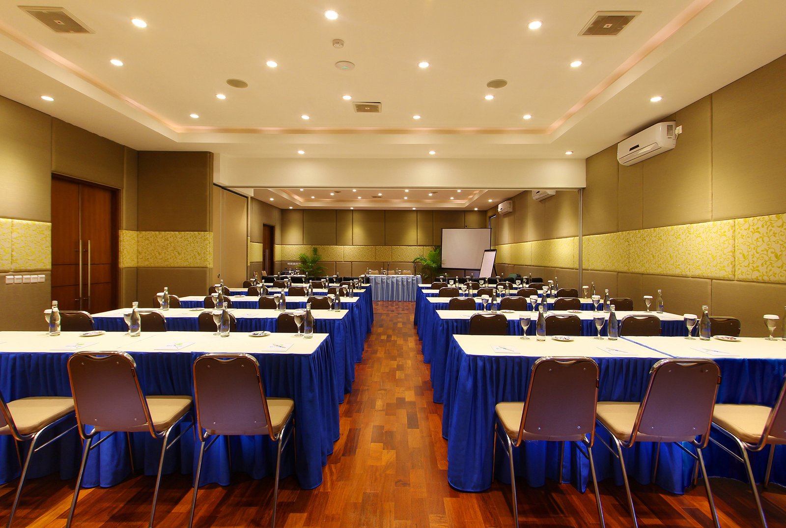 Classroom-style meeting room setup at Praja Hotel Bali